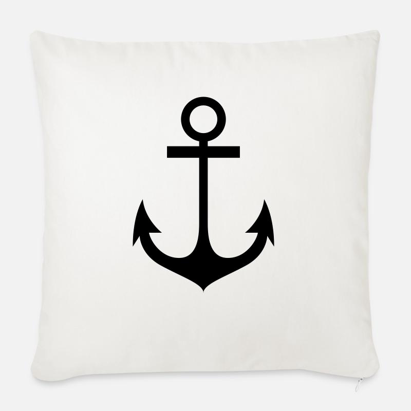 anker - Sofakissen mit Füllung 45 x 45 cm - Naturweiß 