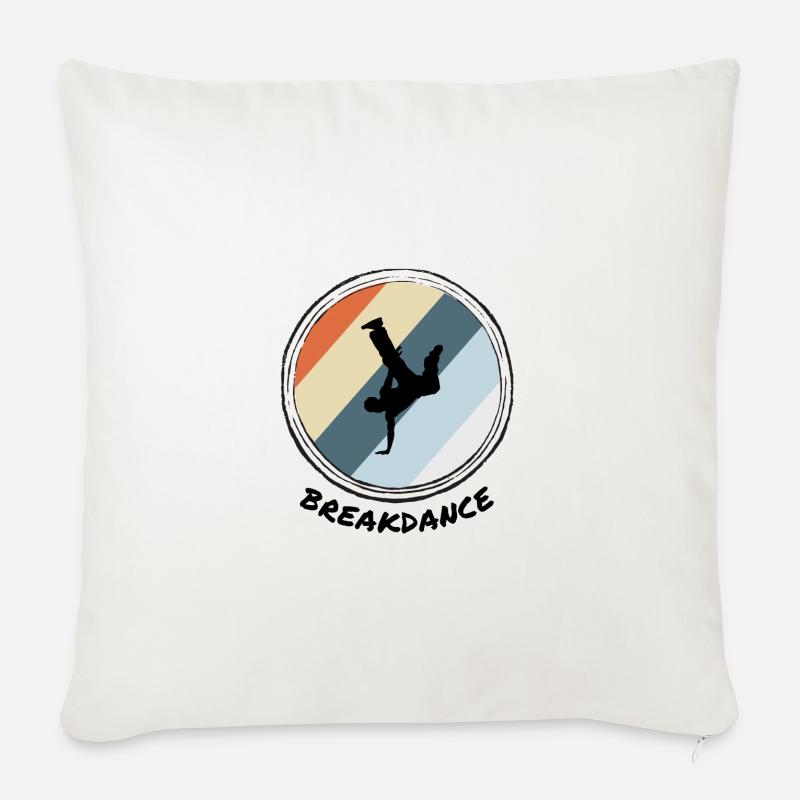 Breakdance - Sofakissen mit Füllung 45 x 45 cm - Naturweiß 