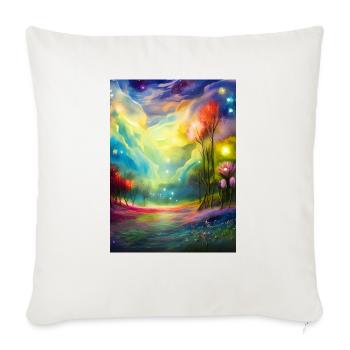 Starry night sky - Sofa pillow with filling 45cm x 45cm - natural white - Front