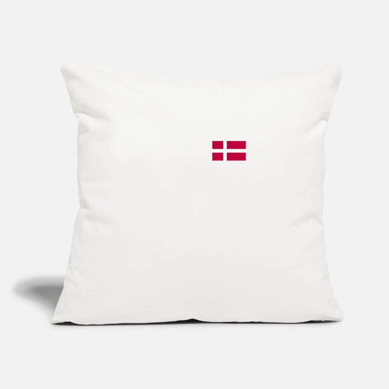 Drapeau du Danemark Drapeau du Danemark Danemark Danemark Coussin et housse de 45 x 45 cm