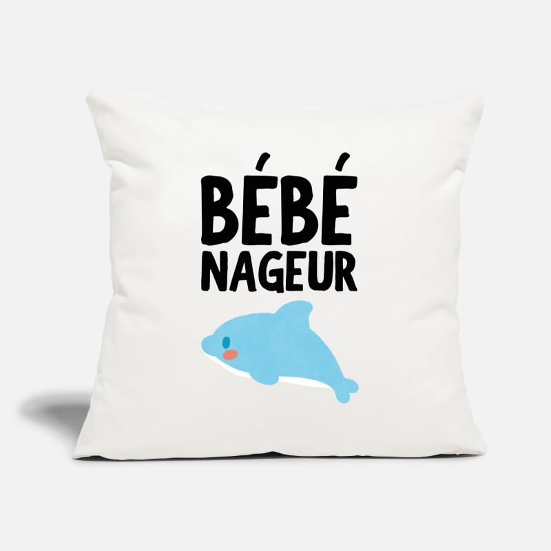 Bébé nageur Coussin et housse de 45 x 45 cm