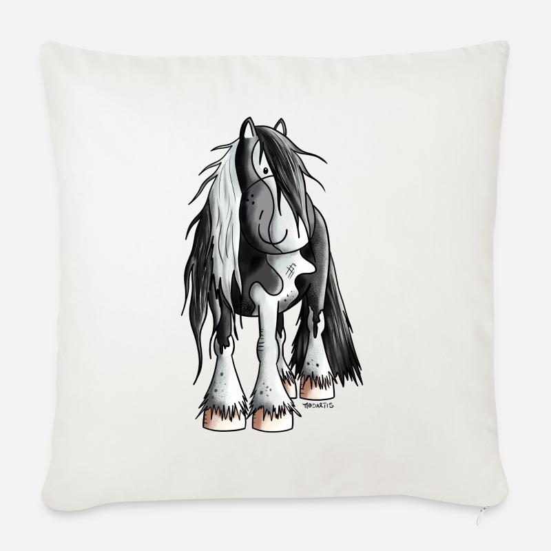 Fescher Irish Tinker - Sofakissen mit Füllung 45 x 45 cm - Naturweiß 
