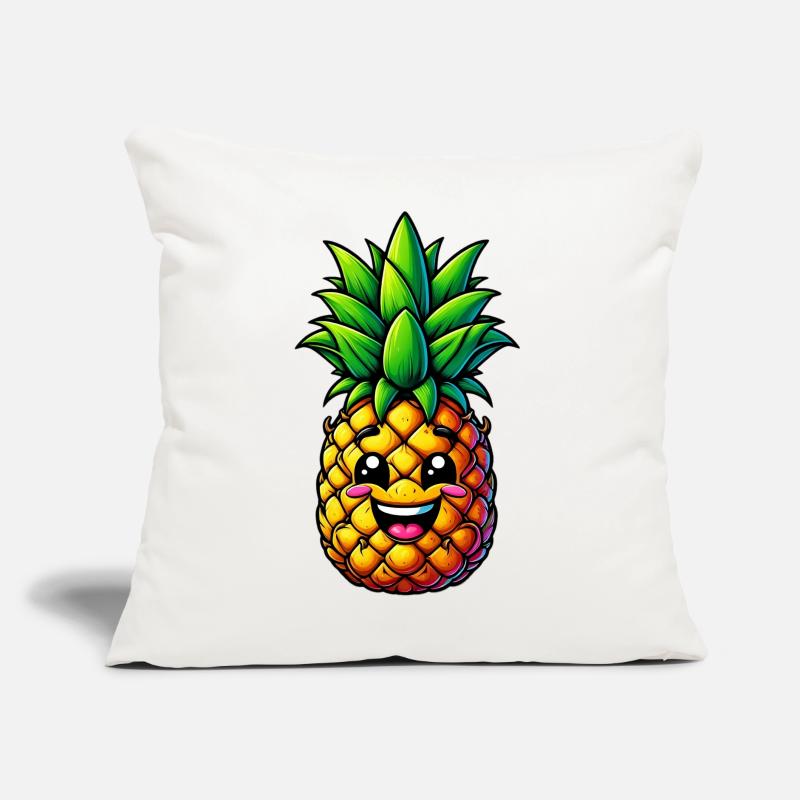 Ananas Coussin et housse de 45 x 45 cm