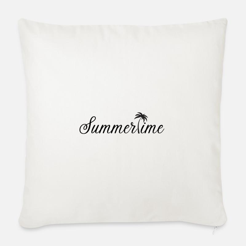 Summertime - Sofakissen mit Füllung 45 x 45 cm - Naturweiß 