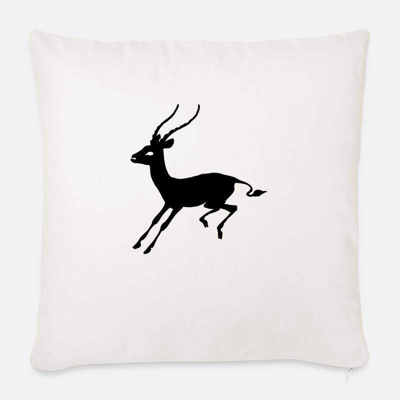 Gazelle - Sofakissen mit Füllung 45 x 45 cm - Naturweiß 