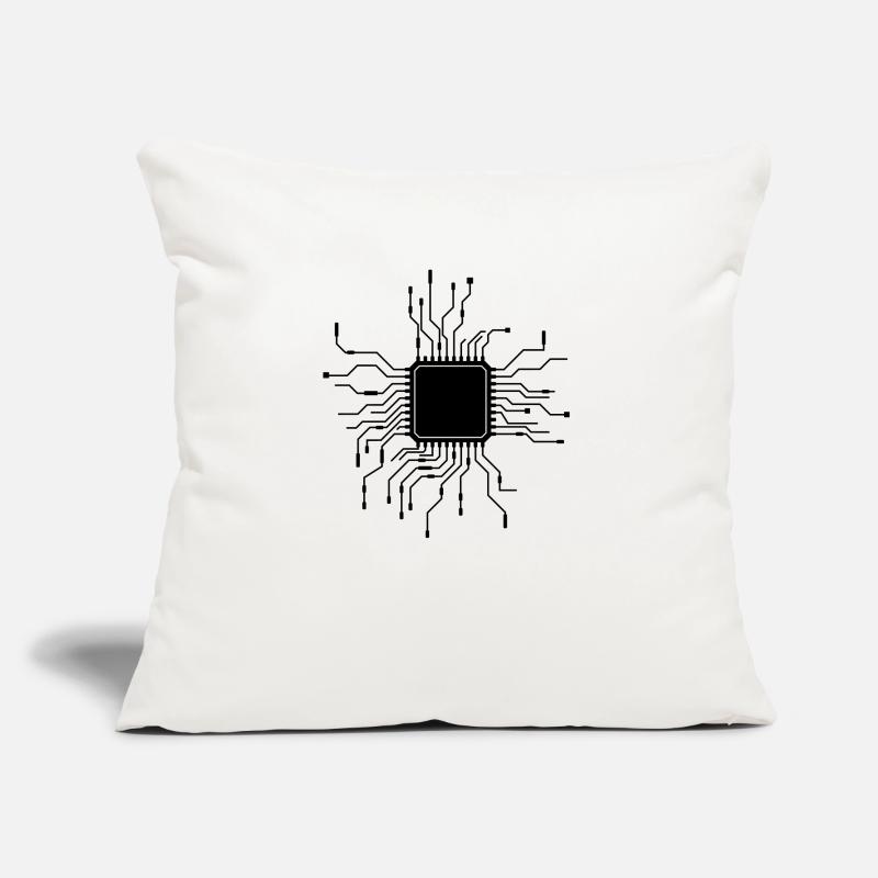 processor cpu wires wire cabling computer Sofa pillow with filling 45cm x 45cm