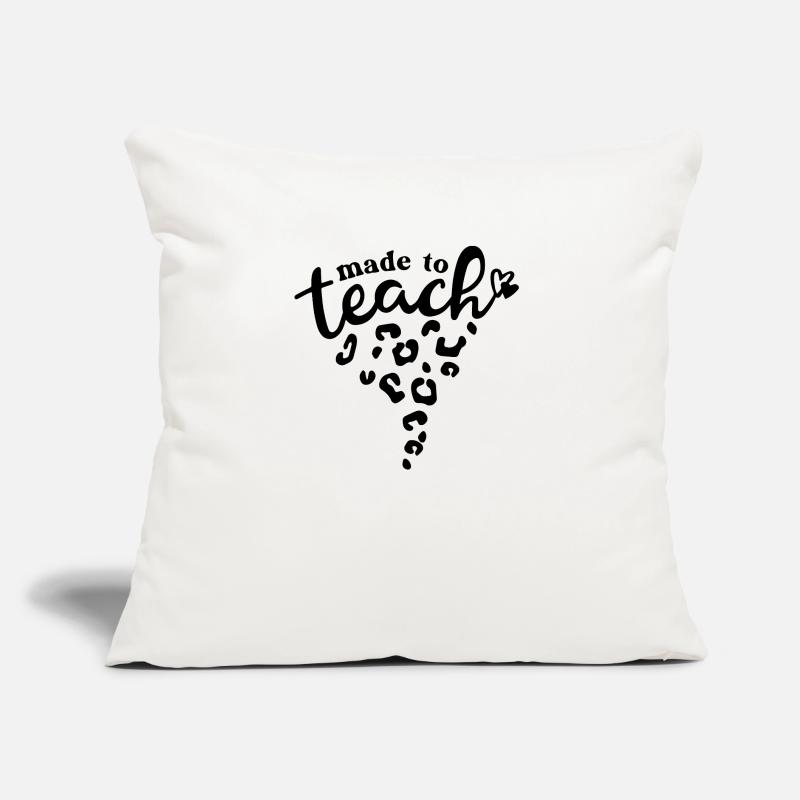 Fait pour enseigner l’inspiration de l’enseignant Coussin et housse de 45 x 45 cm
