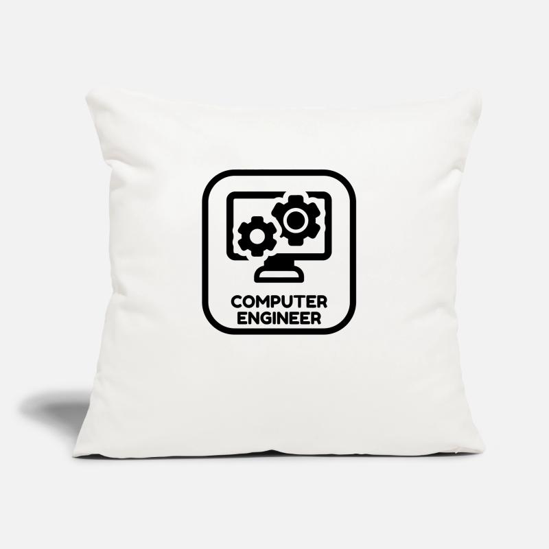 Computer Engineer Informatiker Informaticien Sofa pillow with filling 45cm x 45cm