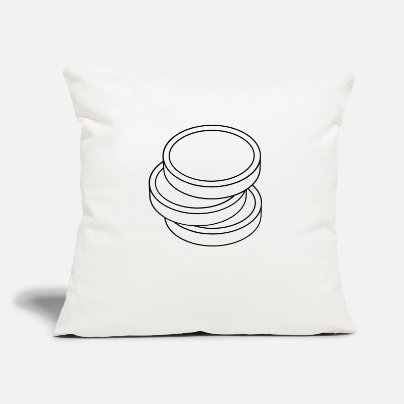 three coins in a stack Sofa pillow with filling 45cm x 45cm
