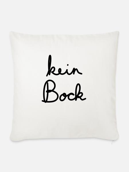 Kein Bock - Sofakissen mit Füllung 45 x 45 cm - Naturweiß 