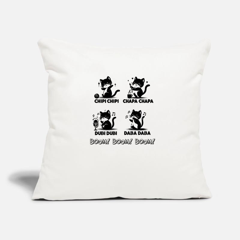 Chipi Chipi Chapa Chapa Dubi Dubi Daba Daba Katze Sofakissen mit Füllung 45 x 45 cm