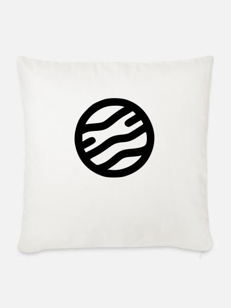 Planet - Sofakissen mit Füllung 45 x 45 cm - Naturweiß