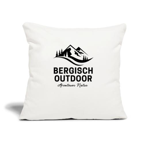 Bergisch Outdoor Logo black - Sofakissen mit Füllung 45 x 45 cm