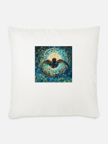 Schwimmerin - Sofakissen mit Füllung 45 x 45 cm - Naturweiß