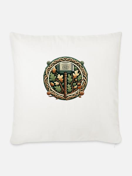 Thors-Hammer - Sofakissen mit Füllung 45 x 45 cm - Naturweiß 