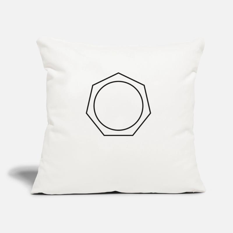 Kreis im Siebeneck oder Mutter Sofakissen mit Füllung 45 x 45 cm