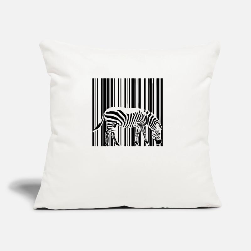 code à barres zèbre Coussin et housse de 45 x 45 cm