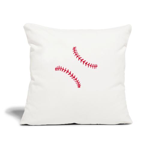 Realistic Baseball Seams - Poduszka na kanapę z wkładem 45 x 45 cm