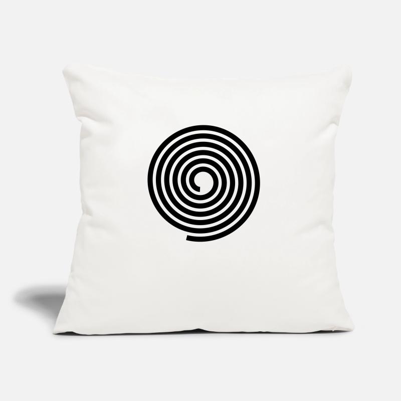Spirals pattern vector template Sofa pillow with filling 45cm x 45cm