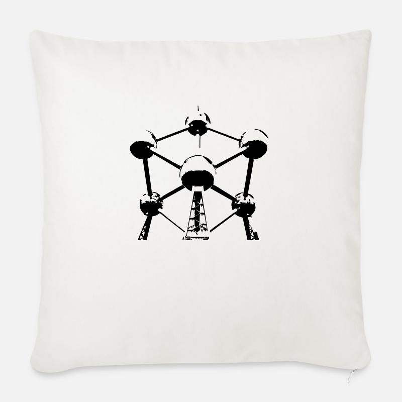 Atomium - Sofakissen mit Füllung 45 x 45 cm - Naturweiß 