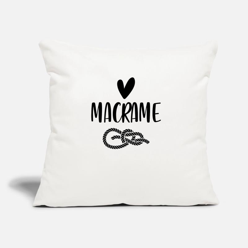 Macrame Art Boho Look Gift macrame Creative Sofa pillow with filling 45cm x 45cm