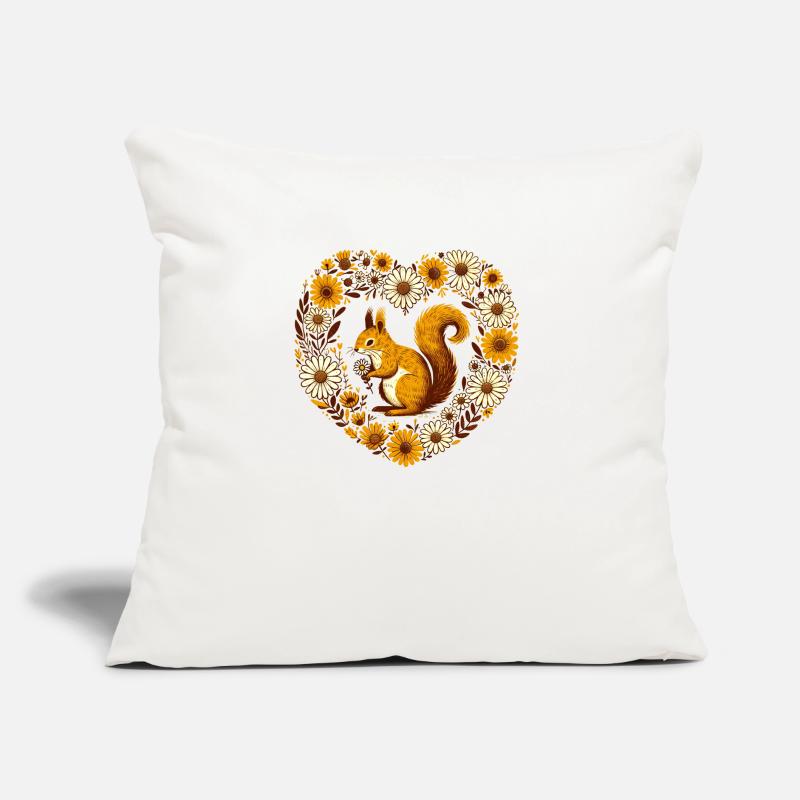 Écureuil roux Coussin et housse de 45 x 45 cm