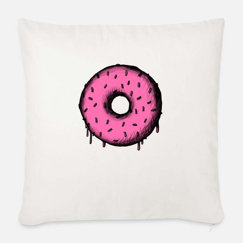 Delicious Donut Circle - Sofakissen mit Füllung 45 x 45 cm - Naturweiß 