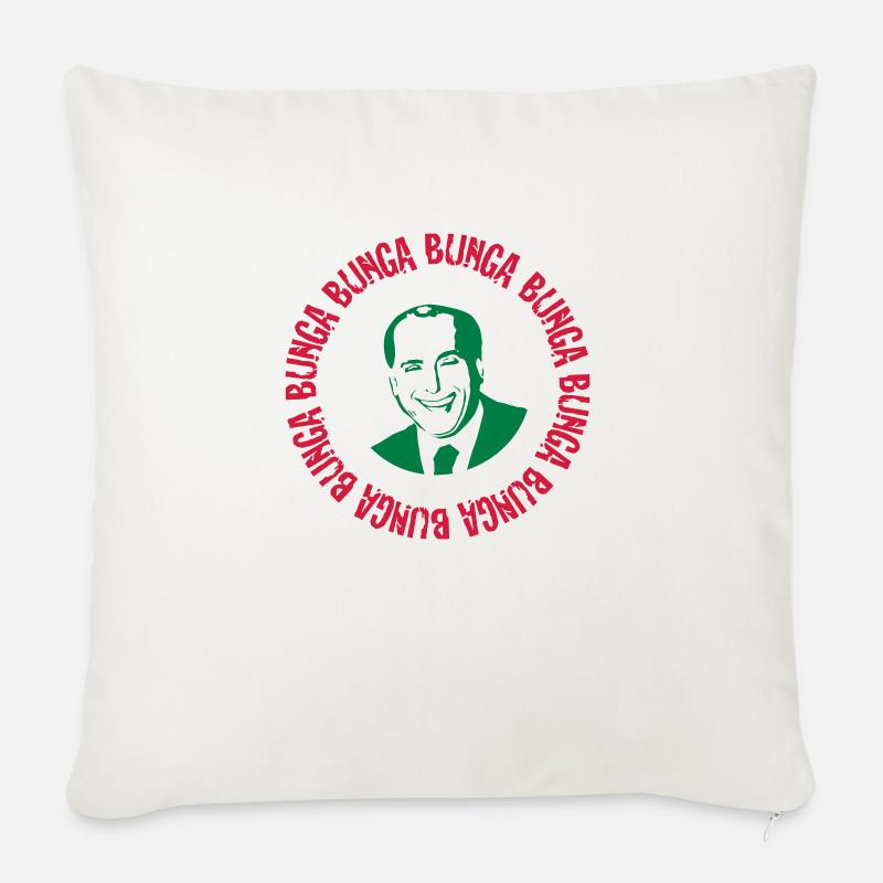 Bunga Bunga Edizione Tricolore Uomo Slim - Sofakissen mit Füllung 45 x 45 cm - Naturweiß 