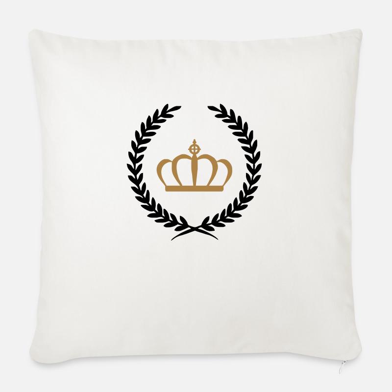 krone - Sofakissen mit Füllung 45 x 45 cm - Naturweiß 