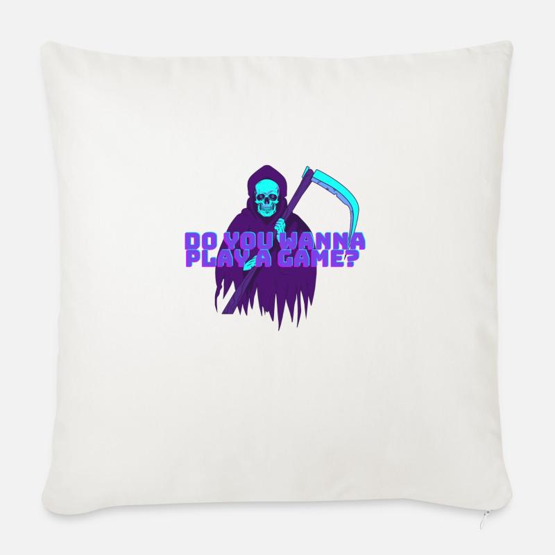 Grim Retro Reaper - Sofakissen mit Füllung 45 x 45 cm - Naturweiß 