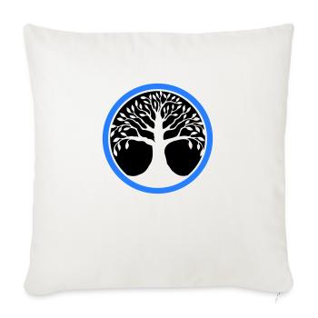 arbre de vie - Coussin et housse de 45 x 45 cm - blanc nature - Devant