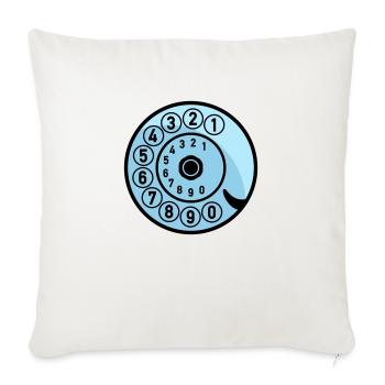 Dial Vintage Phone Call Retro Technologie - Coussin et housse de 45 x 45 cm - blanc nature - Devant