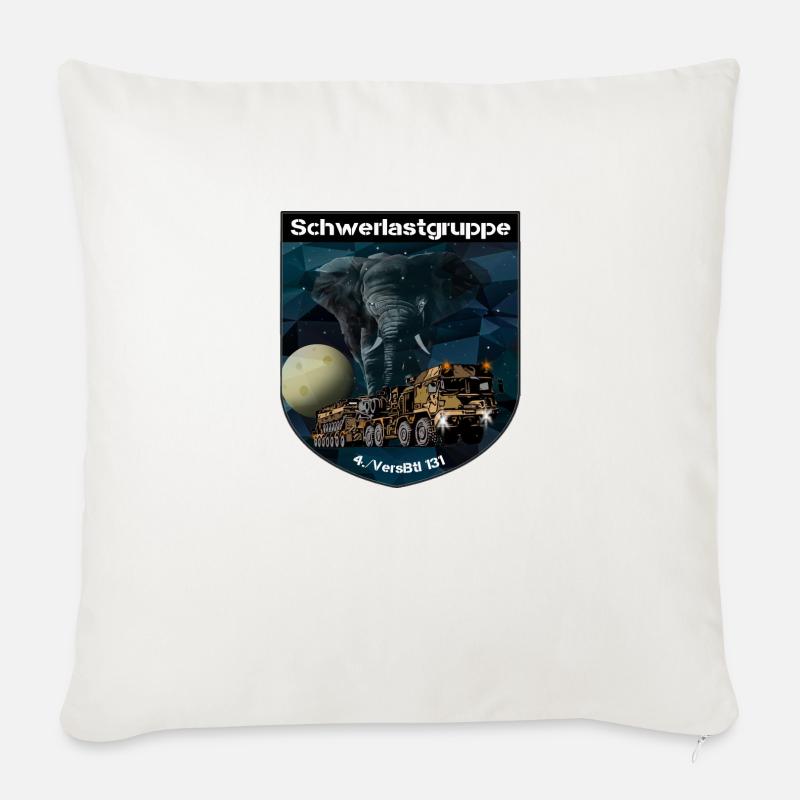 Schwerlast Patch - Sofakissen mit Füllung 45 x 45 cm - Naturweiß 