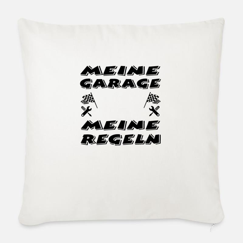 Garage - Sofakissen mit Füllung 45 x 45 cm - Naturweiß 