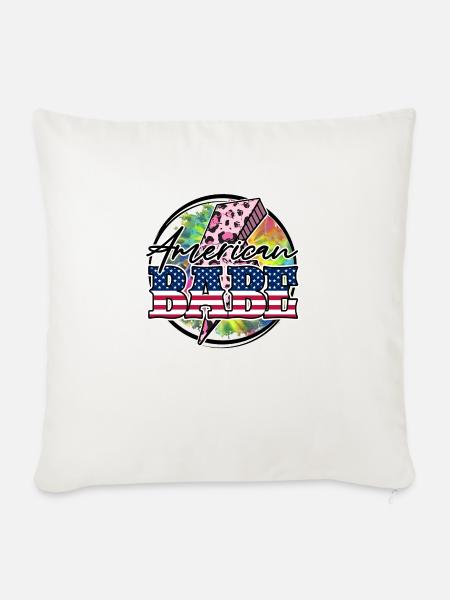 American Babe - Sofakissen mit Füllung 45 x 45 cm - Naturweiß 