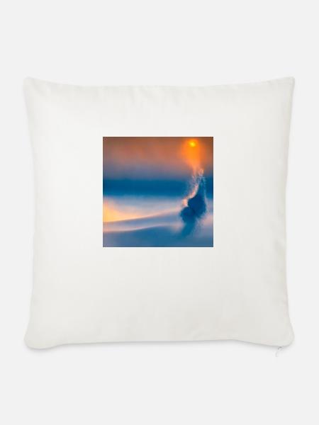 eclipse misty flow abstract tenderness - Sofakissen mit Füllung 45 x 45 cm - Naturweiß