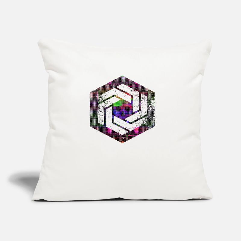 Hexagon-Programmierung Programmierer Codierung geometrisch Sofakissen mit Füllung 45 x 45 cm