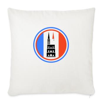 Cocarde de Strasbourg - Coussin et housse de 45 x 45 cm - blanc nature - Devant