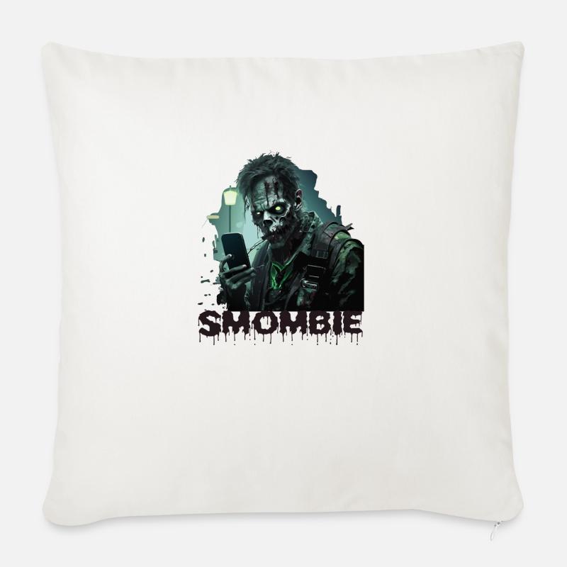 smombie - Sofakissen mit Füllung 45 x 45 cm - Naturweiß 