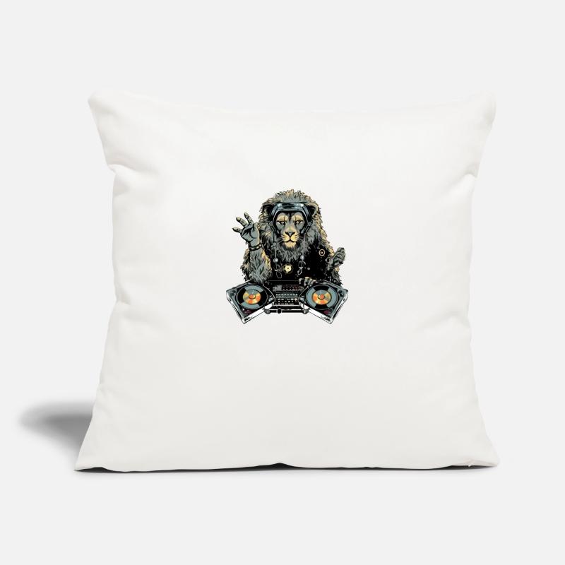 Dilo il leone deejay Cuscino da divano 45 x 45 cm con riempimento