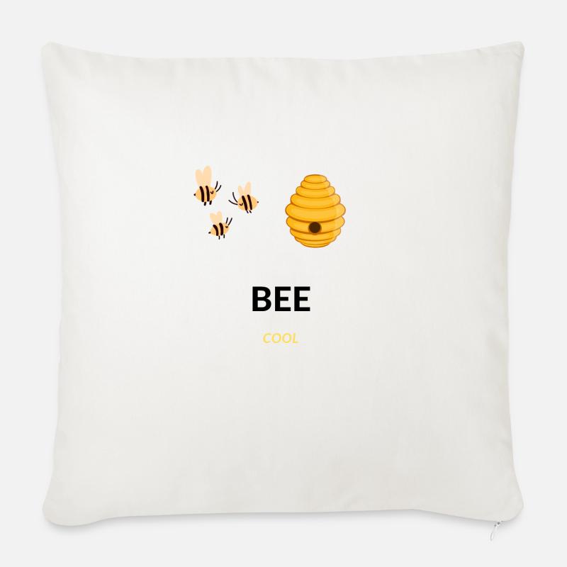 BEE Cool - Sofakissen mit Füllung 45 x 45 cm - Naturweiß 
