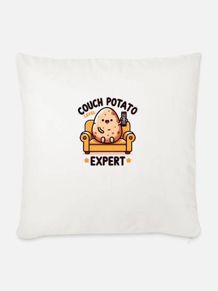 Couch Potato Experte - Sofakissen mit Füllung 45 x 45 cm - Naturweiß