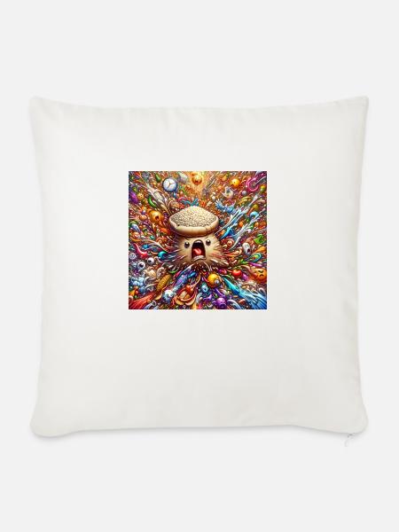 KörnerKaleidoskop - Sofakissen mit Füllung 45 x 45 cm - Naturweiß 