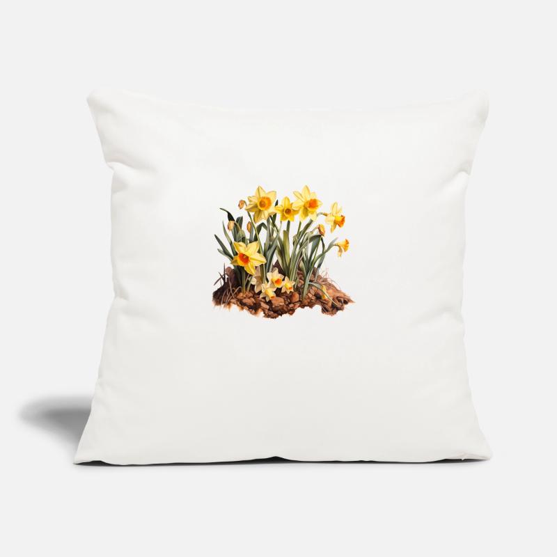 Daffodil Bloom Sofa pillow with filling 45cm x 45cm