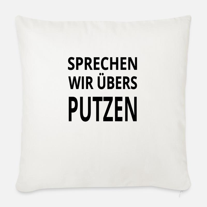 Putzen - Sofakissen mit Füllung 45 x 45 cm - Naturweiß 