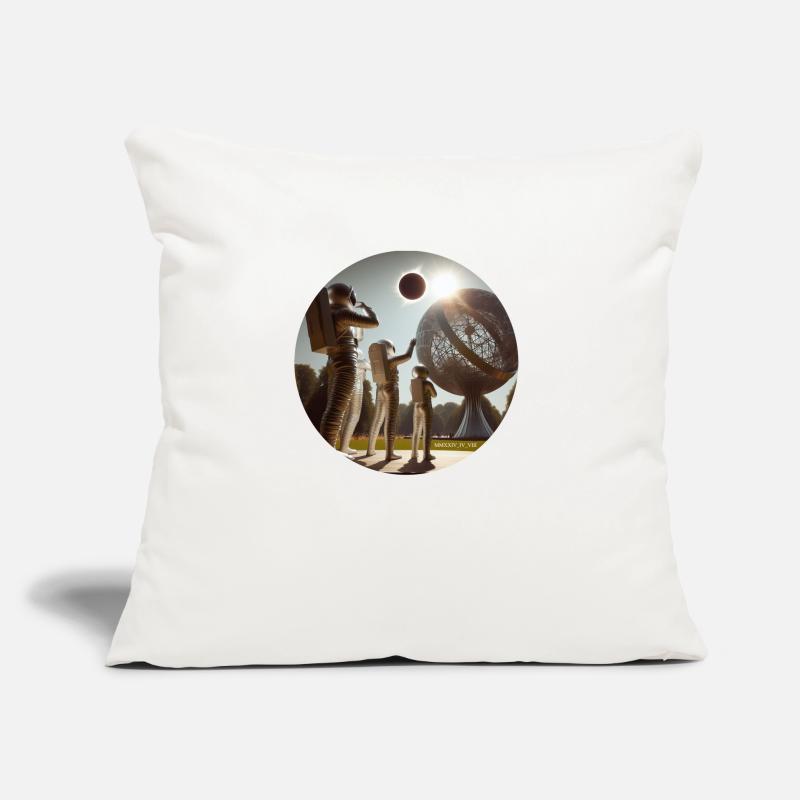 Total Eclipse 04:08:24 Commererative Sofa pillow with filling 45cm x 45cm