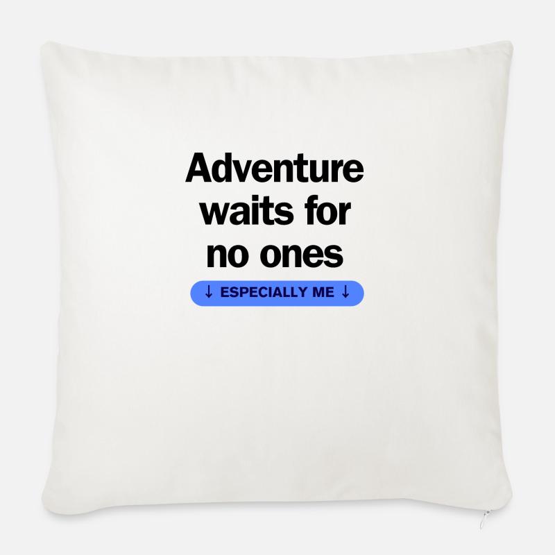 Le courage ! - Coussin et housse de 45 x 45 cm - blanc nature