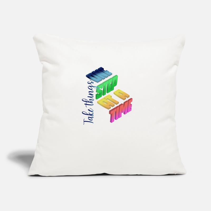 Take things one step at a time Sofa pillow with filling 45cm x 45cm