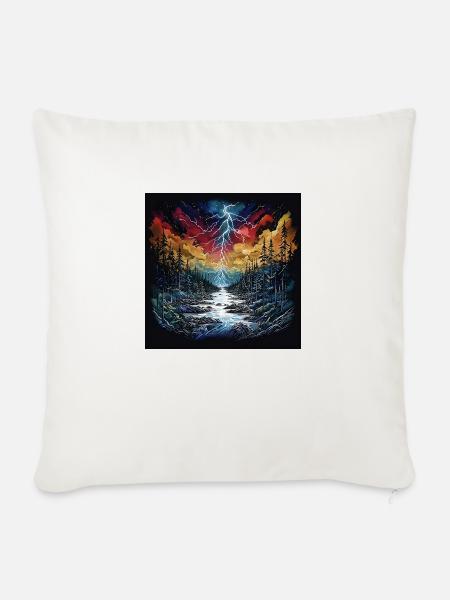 Landscape Lightning - Sofakissen mit Füllung 45 x 45 cm - Naturweiß 