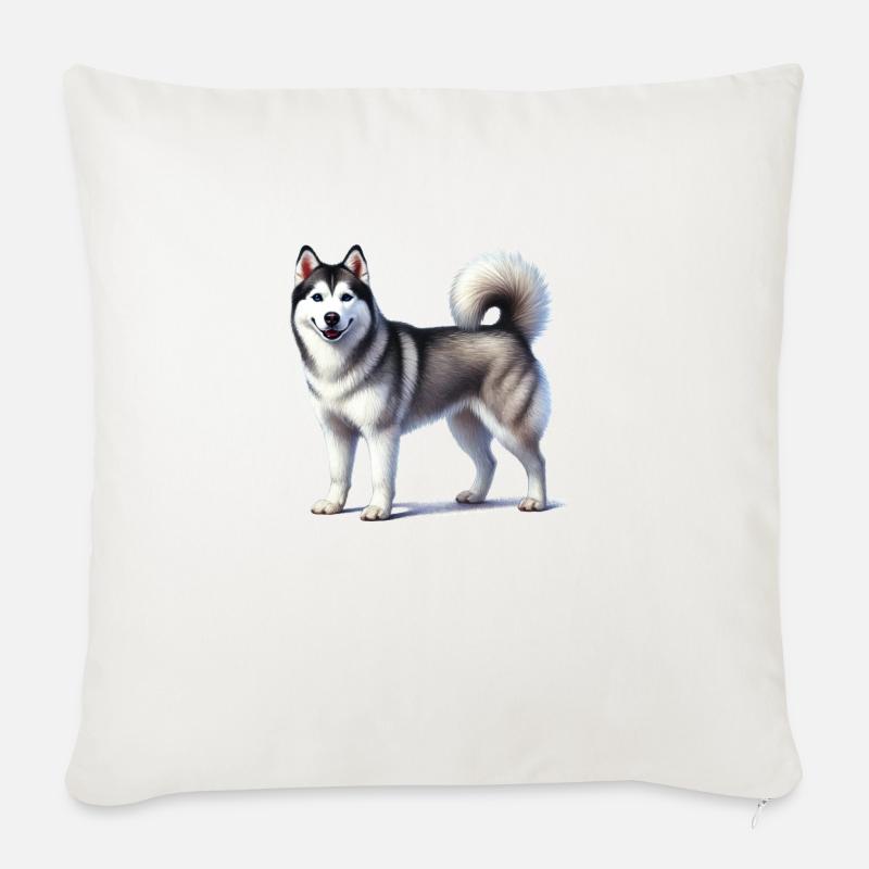 Husky - Sofakissen mit Füllung 45 x 45 cm - Naturweiß 